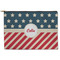 Stars and Stripes Zipper Pouch Large (Front)