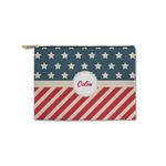 Stars and Stripes Zipper Pouch - Small - 8.5"x6" (Personalized)
