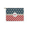 Stars and Stripes Zipper Pouch Small (Front)