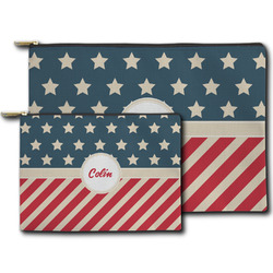 Stars and Stripes Zipper Pouch (Personalized)