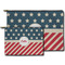 Stars and Stripes Zippered Pouches - Size Comparison