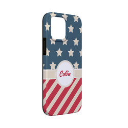 Stars and Stripes iPhone Case - Rubber Lined - iPhone 13 Mini (Personalized)