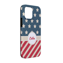 Stars and Stripes iPhone Case - Rubber Lined - iPhone 13 Pro (Personalized)