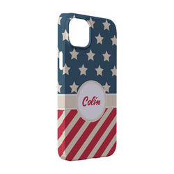 Stars and Stripes iPhone Case - Plastic - iPhone 14 (Personalized)