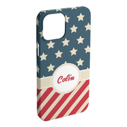 Stars and Stripes iPhone Case - Plastic (Personalized)
