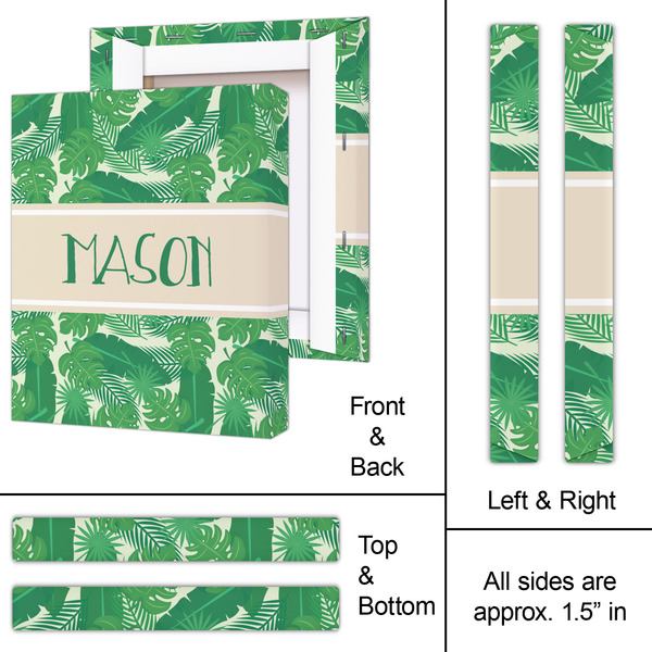 Tropical Leaves #2 11x14 - Canvas Print - Approval