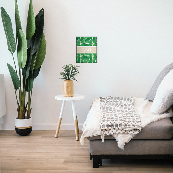 Tropical Leaves #2 11x14 Wood Print - In Context