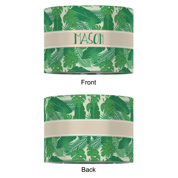 Tropical Leaves #2 12" Drum Lampshade - APPROVAL (Fabric)