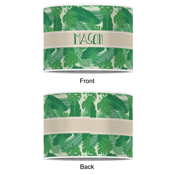 Tropical Leaves #2 12" Drum Lampshade - APPROVAL (Poly Film)