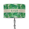 Tropical Leaves #2 12" Drum Lampshade - ON STAND (Fabric)