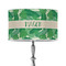 Tropical Leaves #2 12" Drum Lampshade - ON STAND (Poly Film)