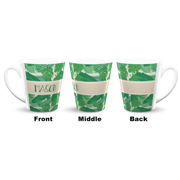 Tropical Leaves #2 12 Oz Latte Mug - Approval