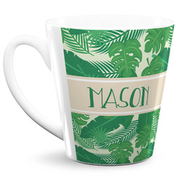 Tropical Leaves #2 12 Oz Latte Mug (Personalized)