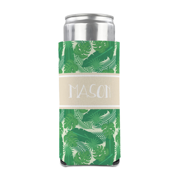 Tropical Leaves #2 12oz Tall Can Sleeve - FRONT (on can)