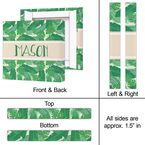 Tropical Leaves #2 12x12 - Canvas Print - Approval