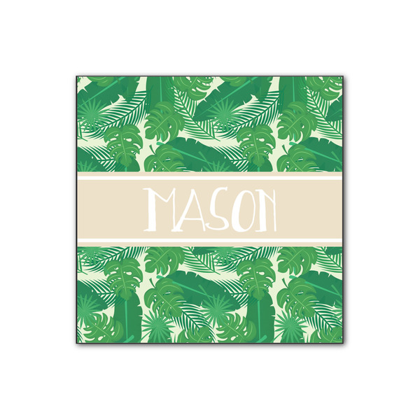 Custom Tropical Leaves #2 Wood Print - 12x12 (Personalized)
