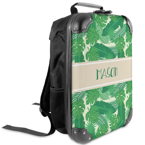 Custom Tropical Leaves #2 Kids Hard Shell Backpack (Personalized)