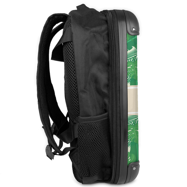 Tropical Leaves #2 13" Hard Shell Backpacks - Side View