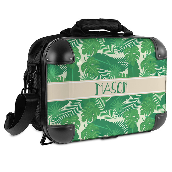 Custom Tropical Leaves #2 Hard Shell Briefcase (Personalized)