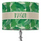 Tropical Leaves #2 16" Drum Lampshade - ON STAND (Fabric)