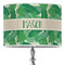 Tropical Leaves #2 16" Drum Lampshade - ON STAND (Poly Film)