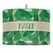 Tropical Leaves #2 Drum Pendant Lamp (Personalized)
