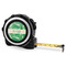Tropical Leaves 2 16 Foot Black & Silver Tape Measures - Front