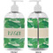 Tropical Leaves #2 16 oz Plastic Liquid Dispenser- Approval- White