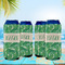 Tropical Leaves #2 16oz Can Sleeve - Set of 4 - LIFESTYLE