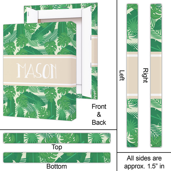 Tropical Leaves #2 16x20 - Canvas Print - Approval