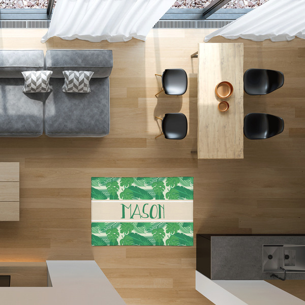 Tropical Leaves #2 2'x3' Indoor Area Rugs - IN CONTEXT