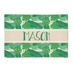 Tropical Leaves #2 Patio Rug (Personalized)