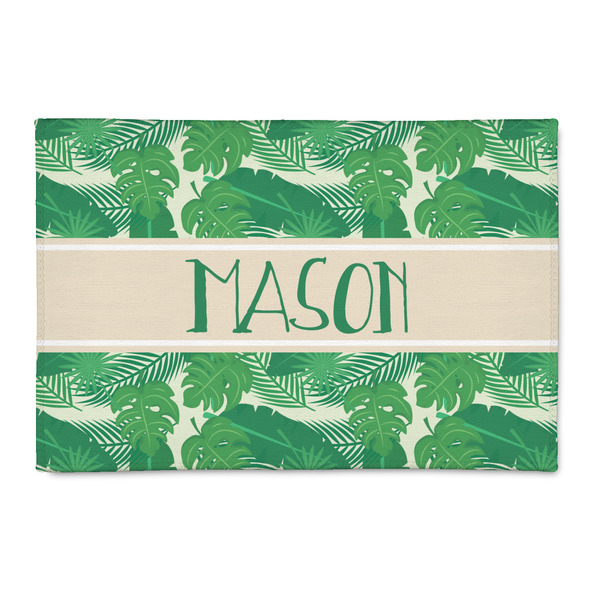 Custom Tropical Leaves #2 Patio Rug (Personalized)
