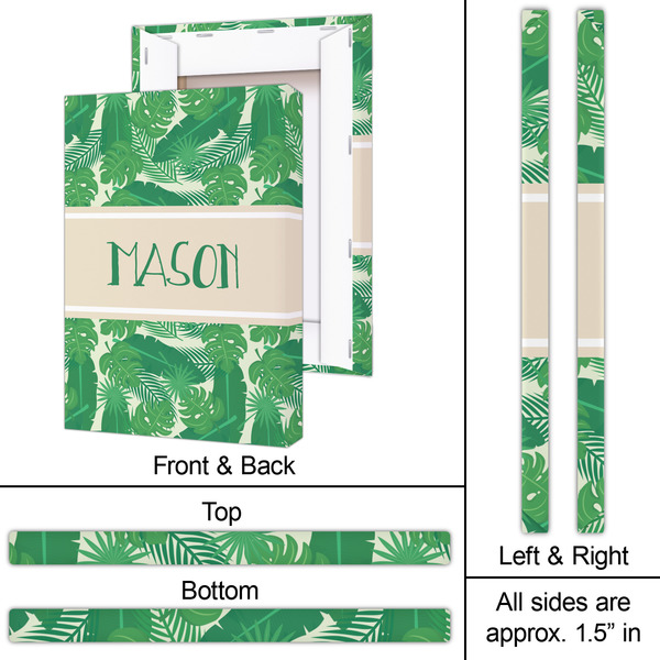 Tropical Leaves #2 20x30 - Canvas Print - Approval