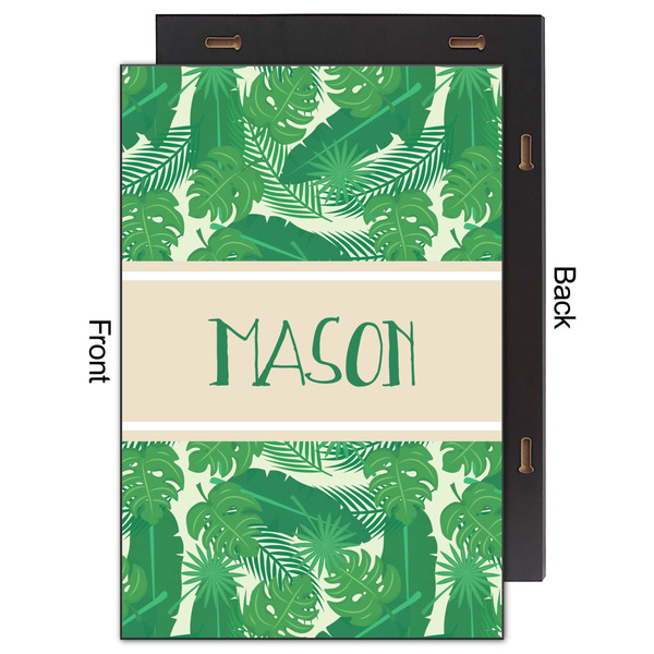 Tropical Leaves #2 20x30 Wood Print - Front & Back View