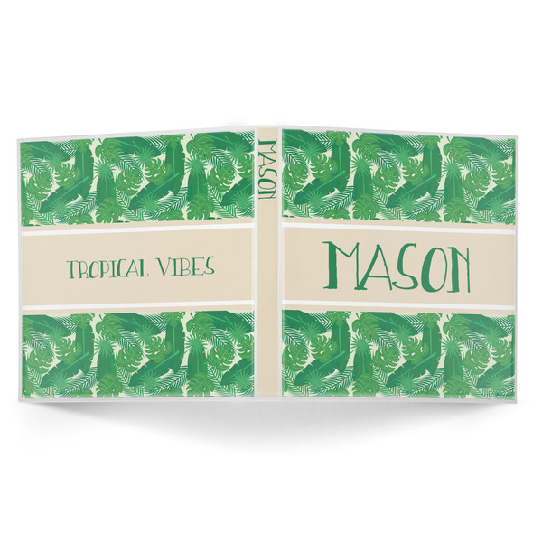 Tropical Leaves 2 3-Ring Binder Approval- 1in