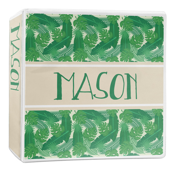 Custom Tropical Leaves #2 3-Ring Binder - 2 inch (Personalized)