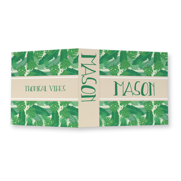 Tropical Leaves #2 3 Ring Binders - Full Wrap - 2" - OPEN OUTSIDE