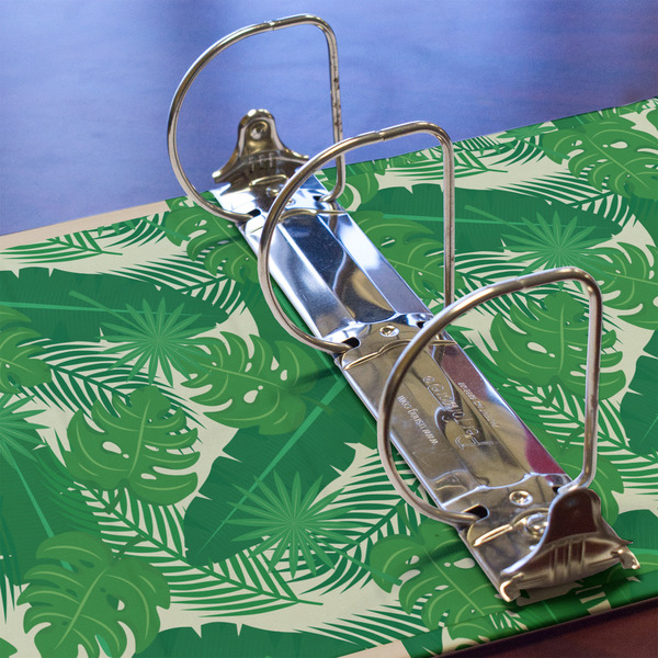 Tropical Leaves #2 3 Ring Binders - Full Wrap - 3" - DETAIL