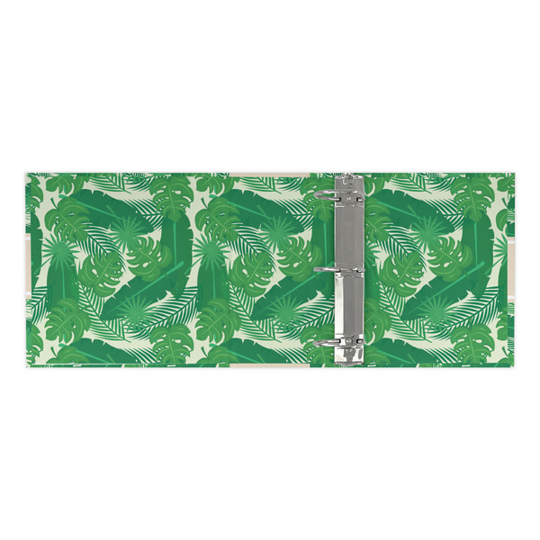 Tropical Leaves #2 3 Ring Binders - Full Wrap - 3" - OPEN INSIDE