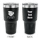 Tropical Leaves #2 30 oz Stainless Steel Tumbler - Black - Double Sided (Personalized)