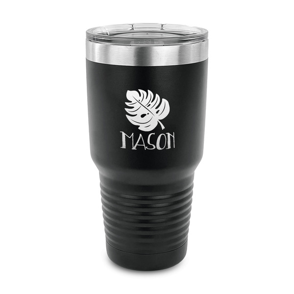 Custom Tropical Leaves #2 30 oz Stainless Steel Tumbler (Personalized)