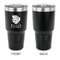 Tropical Leaves #2 30 oz Stainless Steel Ringneck Tumblers - Black - Single Sided - APPROVAL