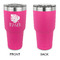 Tropical Leaves #2 30 oz Stainless Steel Ringneck Tumblers - Pink - Single Sided - APPROVAL