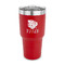 Tropical Leaves #2 30 oz Stainless Steel Ringneck Tumblers - Red - FRONT