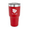 Tropical Leaves #2 30 oz Stainless Steel Tumbler - Red - Single Sided (Personalized)