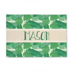 Tropical Leaves #2 4' x 6' Indoor Area Rug (Personalized)