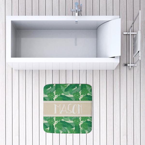 Tropical Leaves #2 48x48 Foam Memory Mat - LIFESTYLE