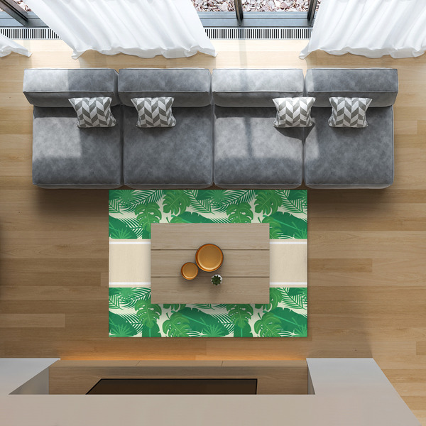 Tropical Leaves #2 5'x7' Indoor Area Rugs - IN CONTEXT