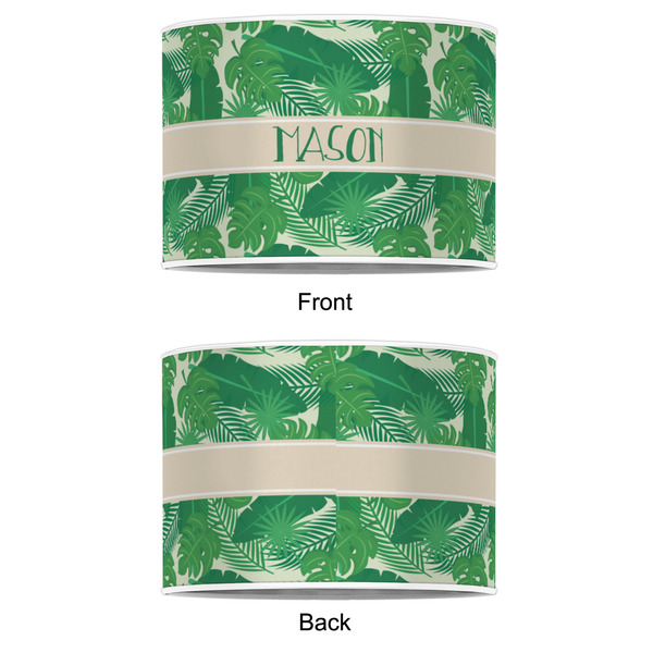 Tropical Leaves #2 8" Drum Lampshade - APPROVAL (Poly Film)